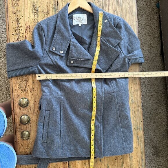 Rachel Roy Wool Blend Gray Coat   Size X-Large - Picture 3 of 7